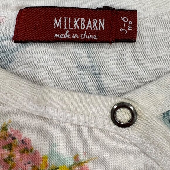 Milkbarn Baby Bicycle Print Footed Romper 3-6 Months - Picture 3 of 4